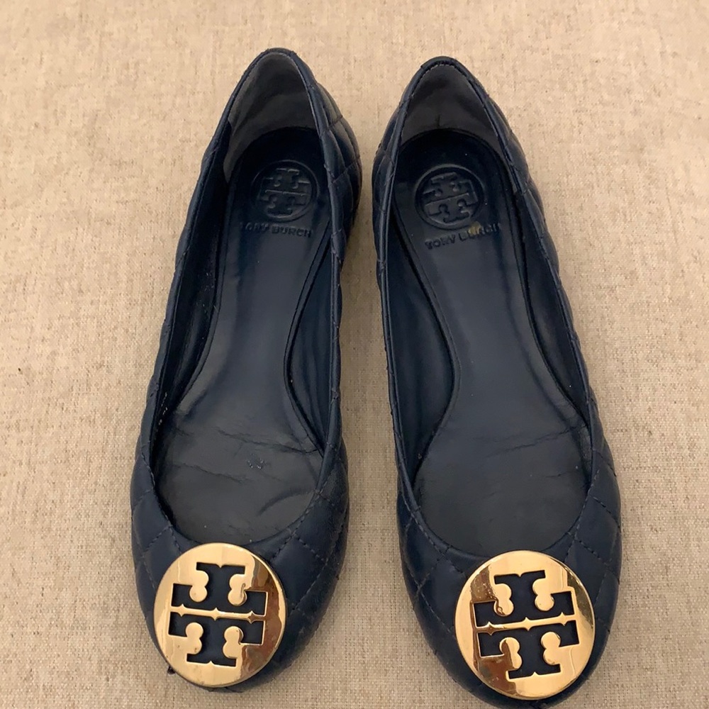 Navy Tory Burch flats